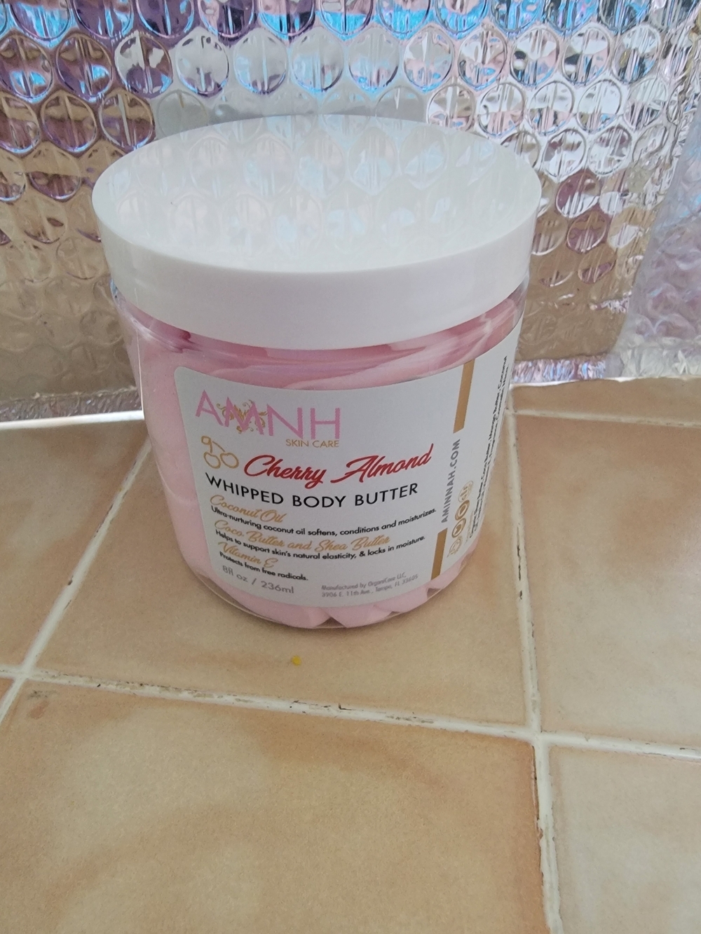 Cherry Almond Whipped Body Butter .